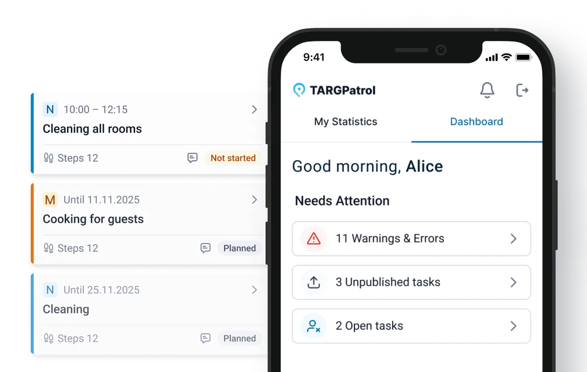 TARGPatrol app dashboard