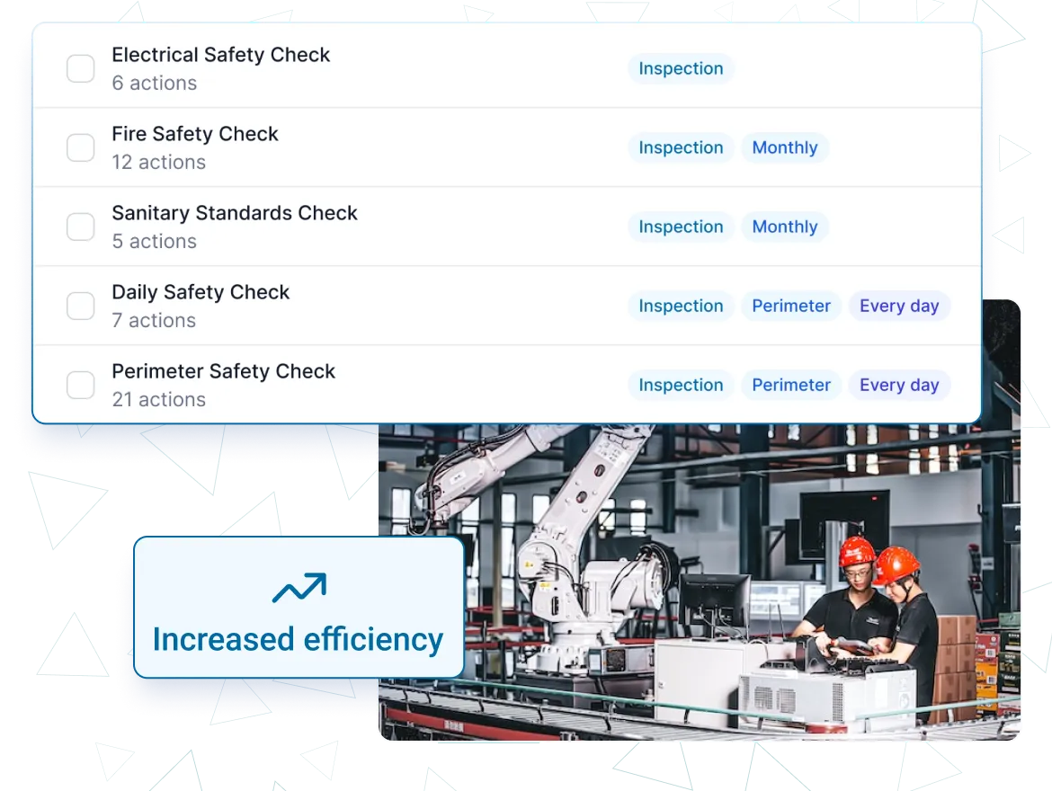 Inspection scheduling and checklists