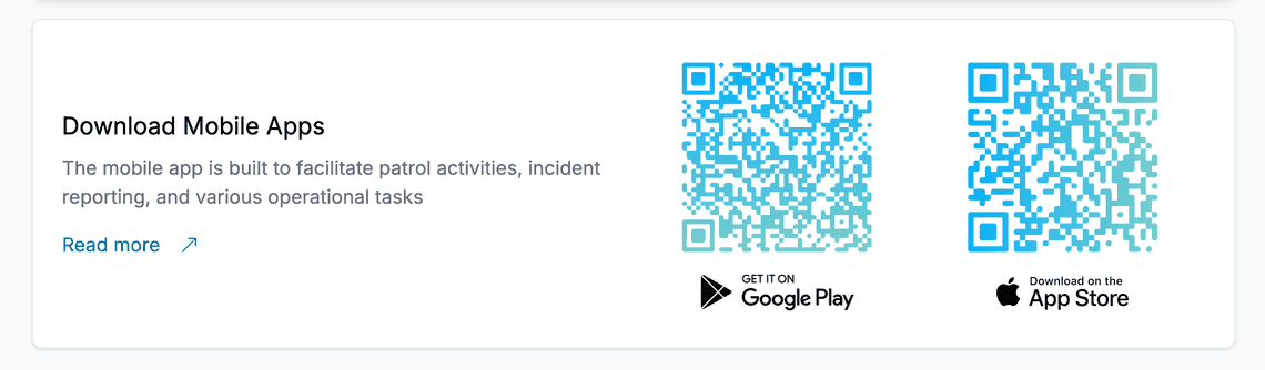 TARGPatrol QR mobile apps links