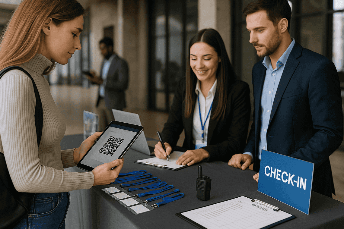 QR code event management